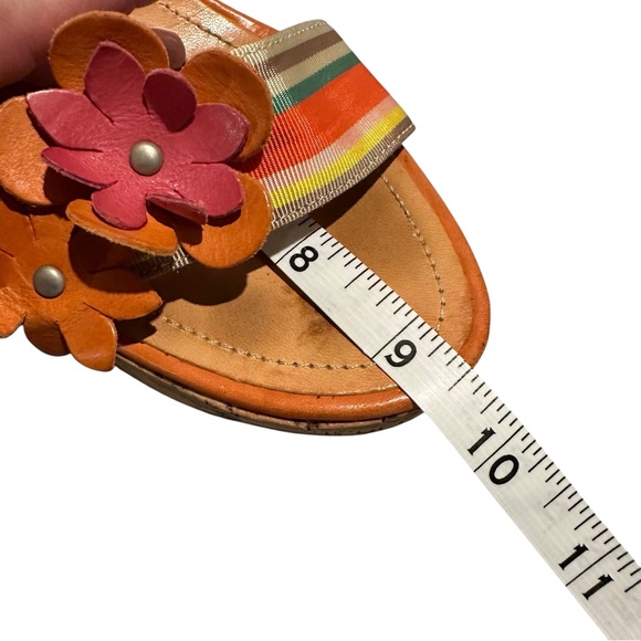 COACH Morgan Strappy Cork Wedges Heels Size 6.5 Floral Shoes - Picture 15 of 15